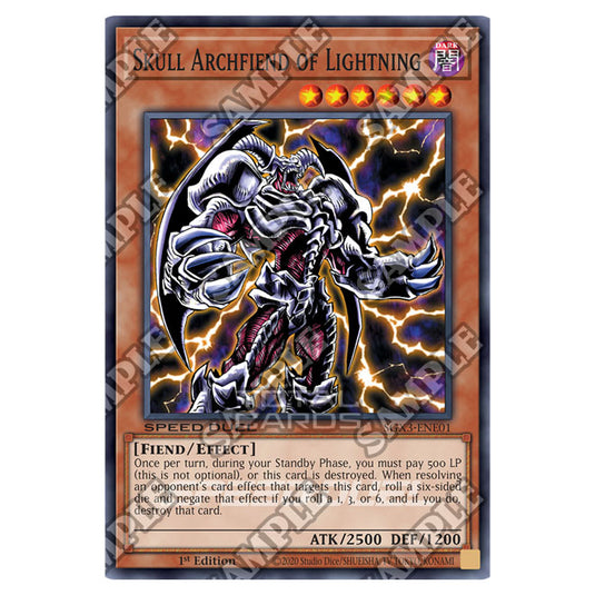 Yu-Gi-Oh! - Speed Duel GX: Duelists of Shadows - Skull Archfiend of Lightning (Secret Rare) SGX3-ENE01a