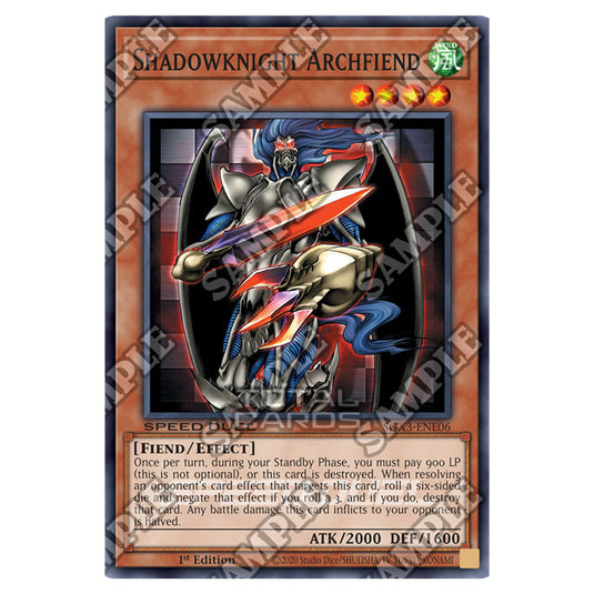 Yu-Gi-Oh! - Speed Duel GX: Duelists of Shadows - Shadowknight Archfiend (Common) SGX3-ENE06