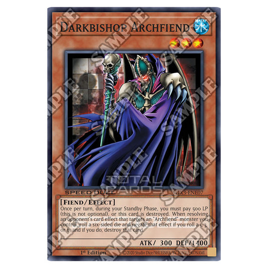 Yu-Gi-Oh! - Speed Duel GX: Duelists of Shadows - Darkbishop Archfiend (Common) SGX3-ENE07