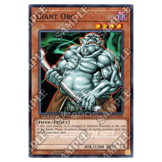 Yu-Gi-Oh! - Speed Duel GX: Duelists of Shadows - Giant Orc (Common) SGX3-ENE09