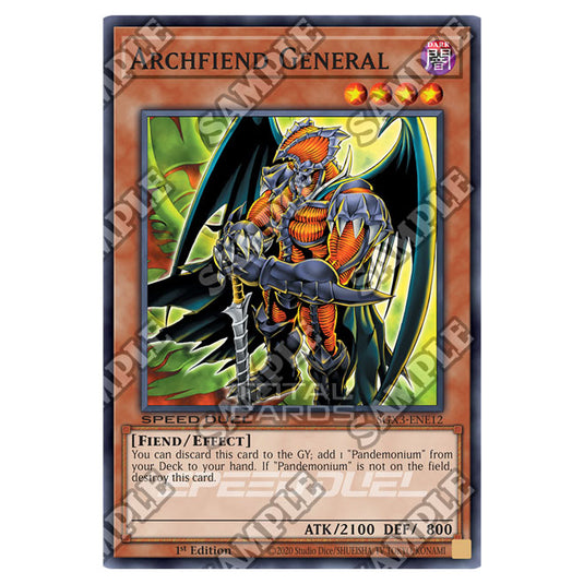 Yu-Gi-Oh! - Speed Duel GX: Duelists of Shadows - Archfiend General (Common) SGX3-ENE12