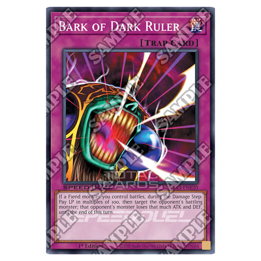 Yu-Gi-Oh! - Speed Duel GX: Duelists of Shadows - Bark of Dark Ruler (Common) SGX3-ENE20