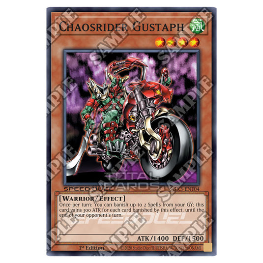 Yu-Gi-Oh! - Speed Duel GX: Duelists of Shadows - Chaosrider Gustaph (Common) SGX3-ENF04