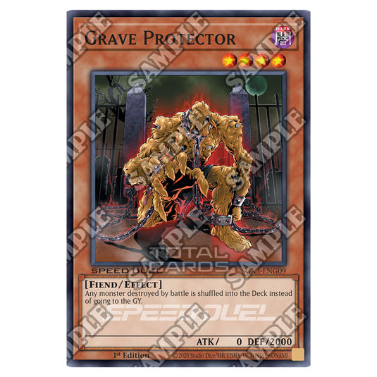 Yu-Gi-Oh! - Speed Duel GX: Duelists of Shadows - Grave Protector (Common) SGX3-ENG09