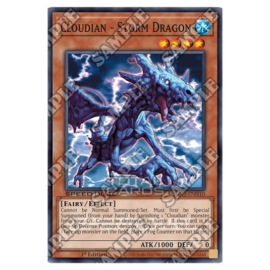 Yu-Gi-Oh! - Speed Duel GX: Duelists of Shadows - Cloudian - Storm Dragon (Common) SGX3-ENH10