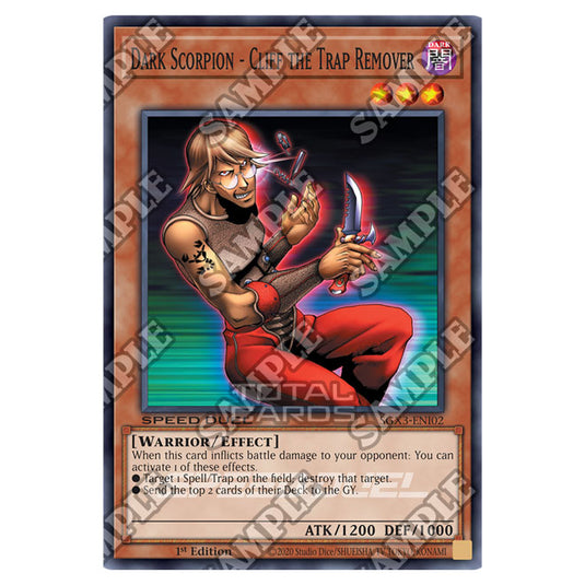 Yu-Gi-Oh! - Speed Duel GX: Duelists of Shadows - Dark Scorpion - Cliff the Trap Remover (Common) SGX3-ENI02