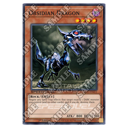 Yu-Gi-Oh! - Speed Duel GX: Duelists of Shadows - Obsidian Dragon (Common) SGX3-ENI11