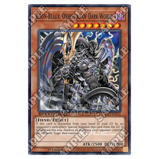 Yu-Gi-Oh! - Speed Duel GX: Duelists of Shadows - Reign-Beaux, Overlord of Dark World (Common) SGX3-ENI14