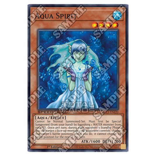 Yu-Gi-Oh! - Speed Duel GX: Duelists of Shadows - Aqua Spirit (Common) SGX3-ENI20