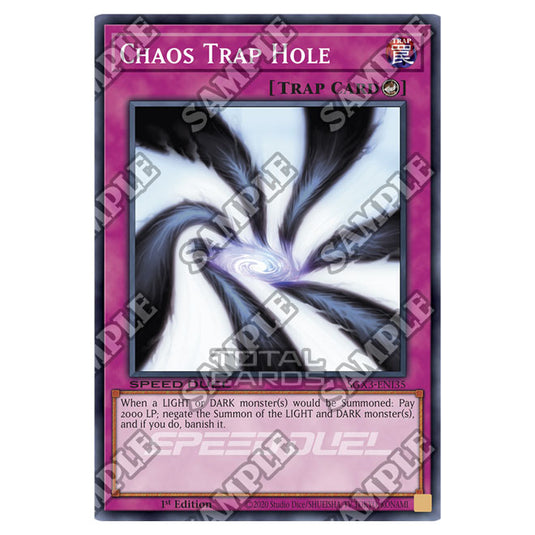 Yu-Gi-Oh! - Speed Duel GX: Duelists of Shadows - Chaos Trap Hole (Common) SGX3-ENI35