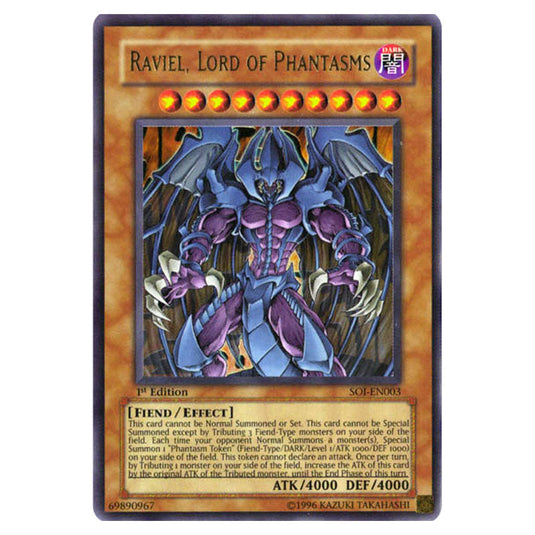 Raviel, Lord of Phantasms SOI-EN003 card from the Yu-Gi-Oh! set Shadow of Infinity