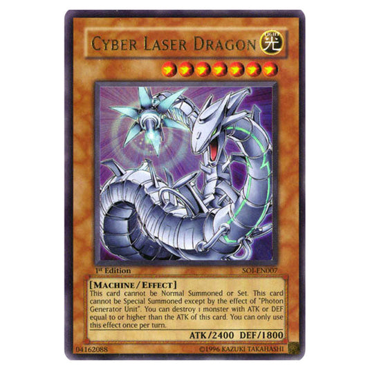 Cyber Laser Dragon SOI-EN007 card from the Yu-Gi-Oh! set Shadow of Infinity