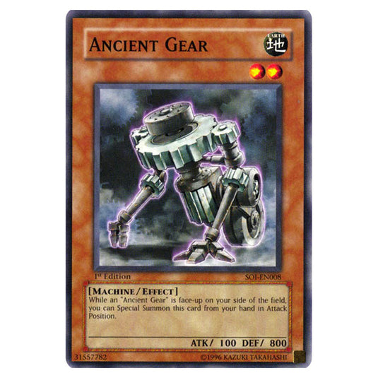 Ancient Gear SOI-EN008 card from the Yu-Gi-Oh! set Shadow of Infinity