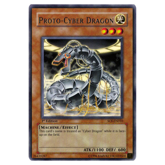 Proto-Cyber Dragon SOI-EN010 card from the Yu-Gi-Oh! set Shadow of Infinity