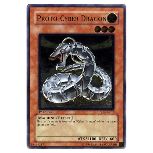 Proto-Cyber Dragon SOI-EN010A card from the Yu-Gi-Oh! set Shadow of Infinity