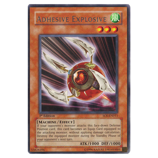 Adhesive Explosive SOI-EN011 card from the Yu-Gi-Oh! set Shadow of Infinity