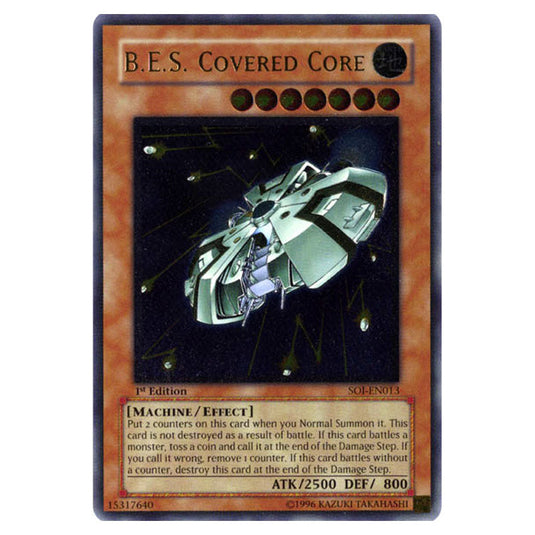 B.E.S. Covered Core SOI-EN013A card from the Yu-Gi-Oh! set Shadow of Infinity