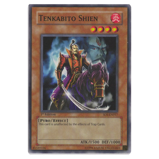 Tenkabito Shien SOI-EN017 card from the Yu-Gi-Oh! set Shadow of Infinity
