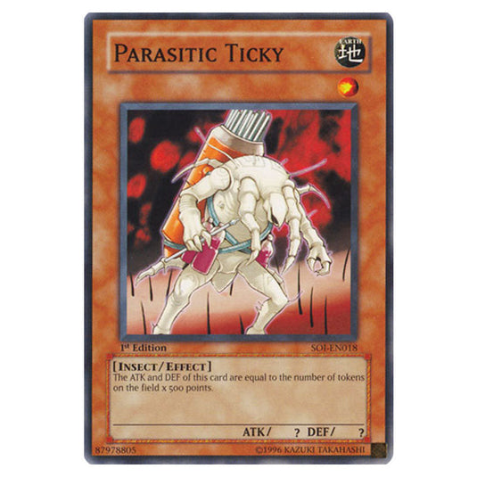 Parasitic Ticky SOI-EN018 card from the Yu-Gi-Oh! set Shadow of Infinity