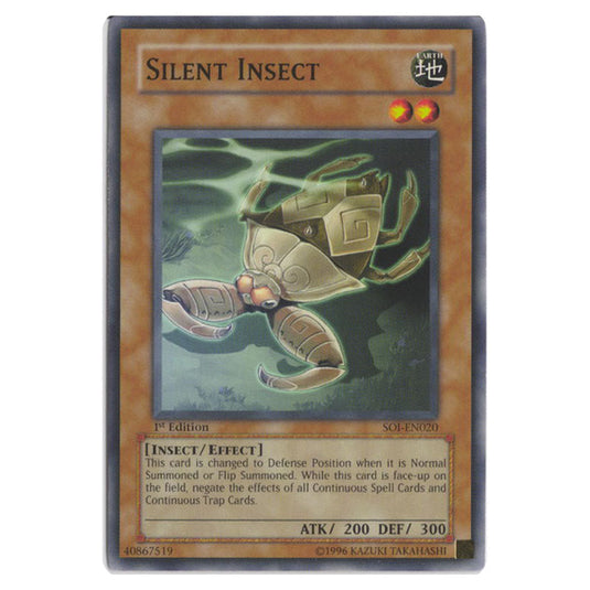 Silent Insect SOI-EN020 card from the Yu-Gi-Oh! set Shadow of Infinity