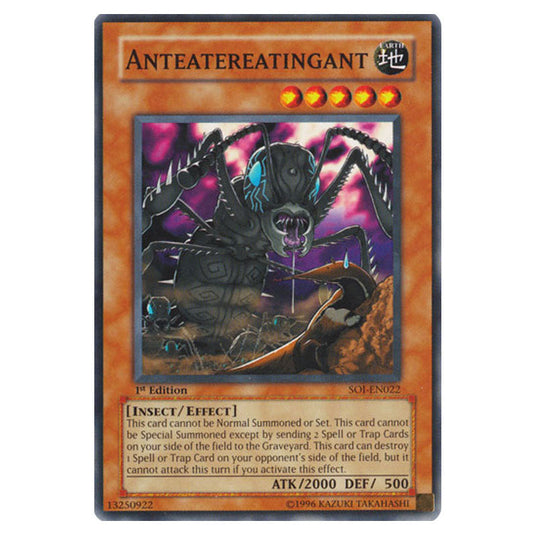Anteatereatingant SOI-EN022 card from the Yu-Gi-Oh! set Shadow of Infinity