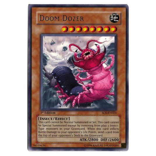 Doom Dozer SOI-EN024 card from the Yu-Gi-Oh! set Shadow of Infinity