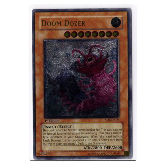 Doom Dozer SOI-EN024A card from the Yu-Gi-Oh! set Shadow of Infinity