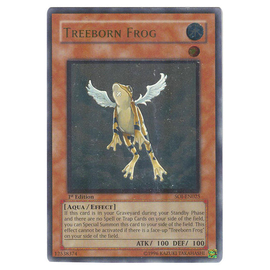 Treeborn Frog SOI-EN025A card from the Yu-Gi-Oh! set Shadow of Infinity