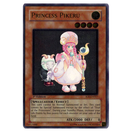 Princess Pikeru SOI-EN027A card from the Yu-Gi-Oh! set Shadow of Infinity