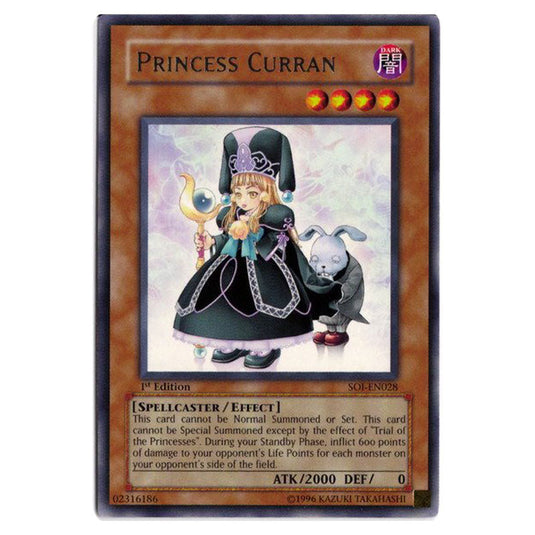 Princess Curran SOI-EN028 card from the Yu-Gi-Oh! set Shadow of Infinity