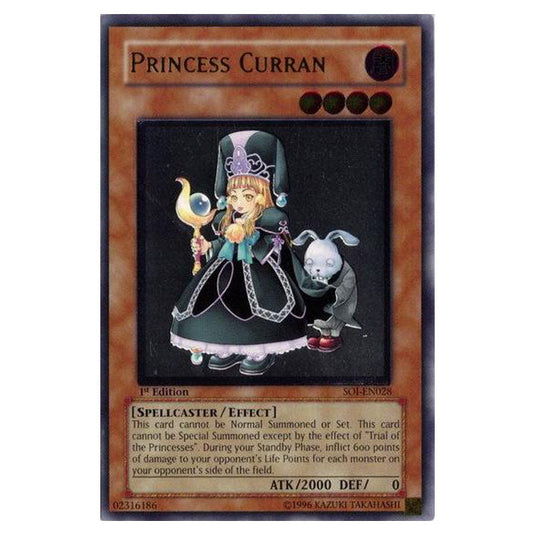 Princess Curran SOI-EN028A card from the Yu-Gi-Oh! set Shadow of Infinity