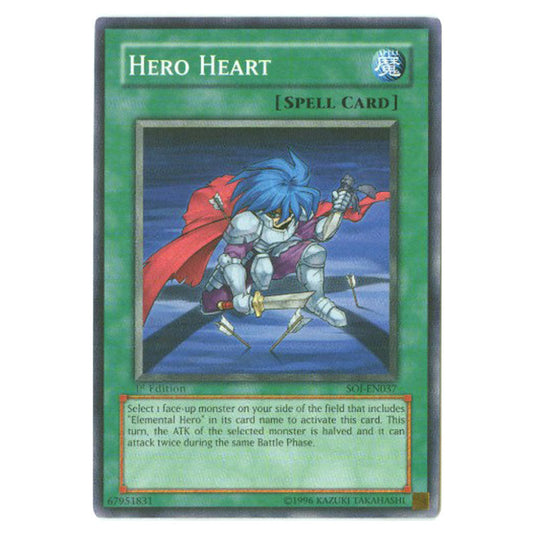 Hero Heart SOI-EN037 card from the Yu-Gi-Oh! set Shadow of Infinity