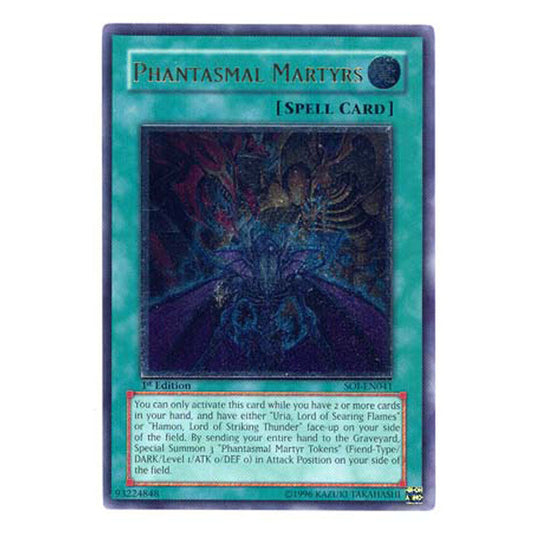 Phantasmal Martyrs SOI-EN041A card from the Yu-Gi-Oh! set Shadow of Infinity