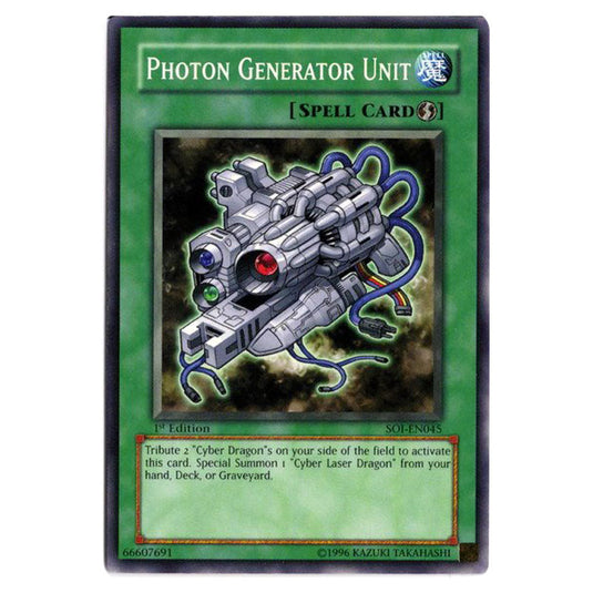 Photon Generator Unit SOI-EN045 card from the Yu-Gi-Oh! set Shadow of Infinity