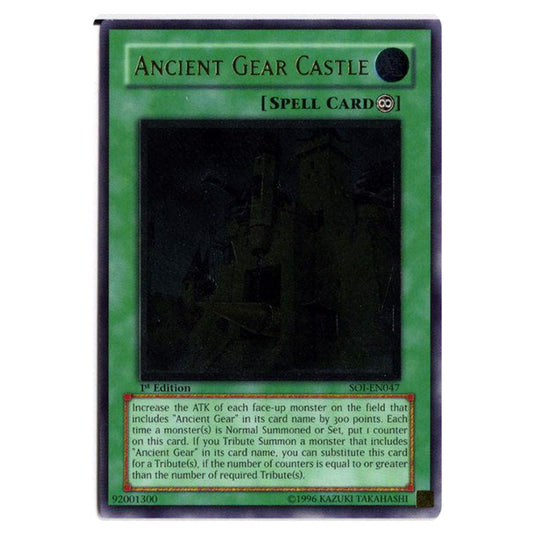 Ancient Gear Castle SOI-EN047A card from the Yu-Gi-Oh! set Shadow of Infinity
