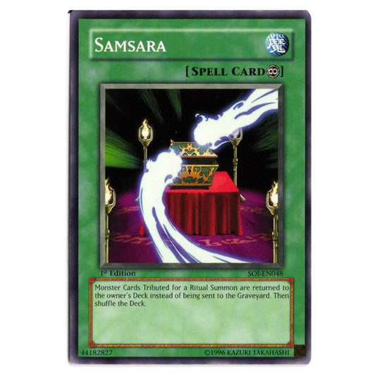 Samsara SOI-EN048 card from the Yu-Gi-Oh! set Shadow of Infinity