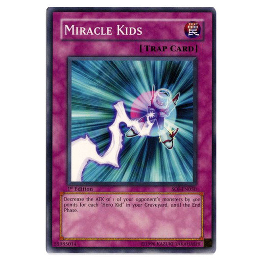 Miracle Kids SOI-EN050 card from the Yu-Gi-Oh! set Shadow of Infinity