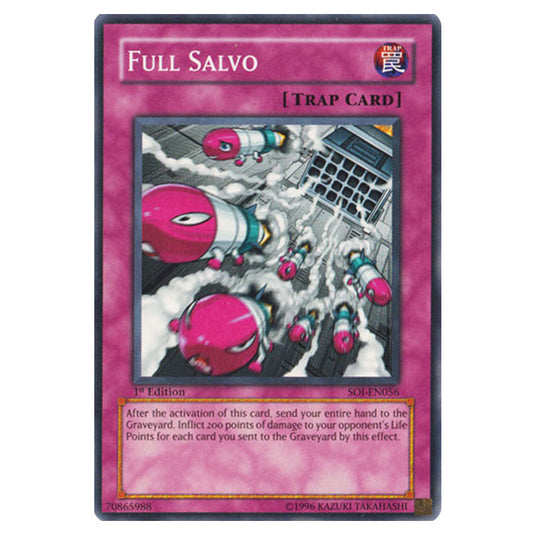Full Salvo SOI-EN056 card from the Yu-Gi-Oh! set Shadow of Infinity