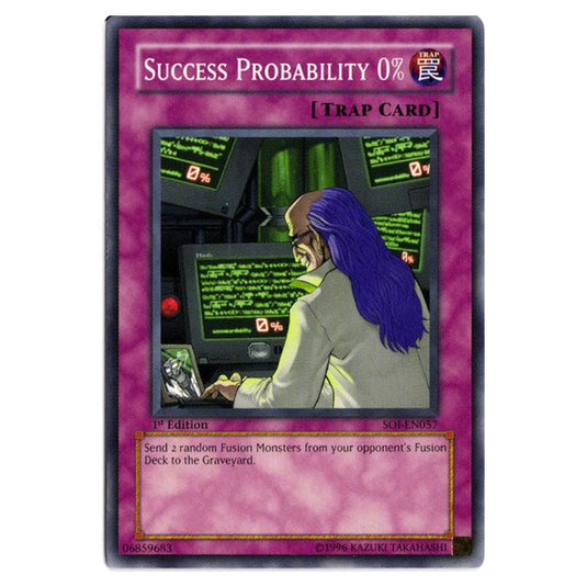 Success Probability 0% SOI-EN057 card from the Yu-Gi-Oh! set Shadow of Infinity
