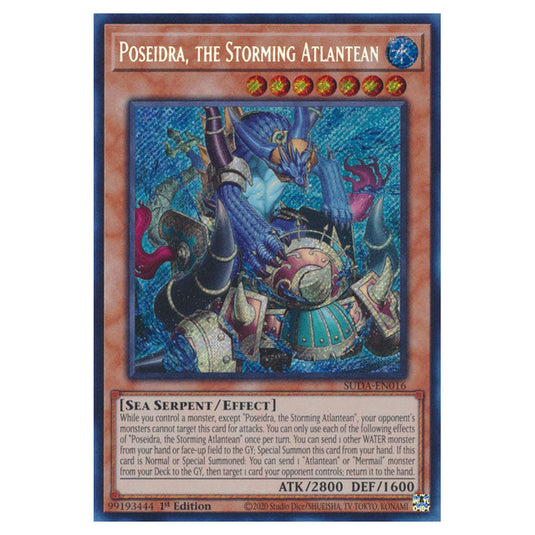 Yu-Gi-Oh! - Supreme Darkness - Poseidra, the Storming Atlantean (Secre Yu-Gi-Oh! - Supreme Darkness - Poseidra, the Storming Atlantean (Secre