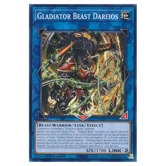 Snake-Eyes Doomed Dragon SUDA-EN035 card from the Yu-Gi-Oh! set Supreme Darkness