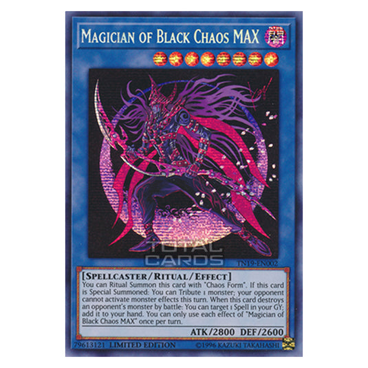 Yu-Gi-Oh! - 2019 Gold Sarcophagus Tin - Magician of Black Chaos MAX (Prismatic Secret Rare) TN19-EN002