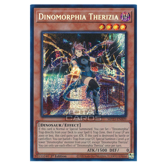 Yu-Gi-Oh! - Dueling Heroes - Dinomorphia Therizia (Prismatic Secret Rare) MP23-EN009