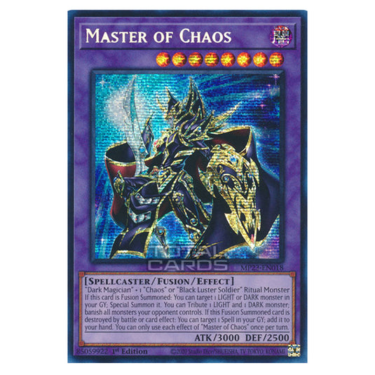 Yu-Gi-Oh! - Dueling Heroes - Master of Chaos (Prismatic Secret Rare) MP23-EN018