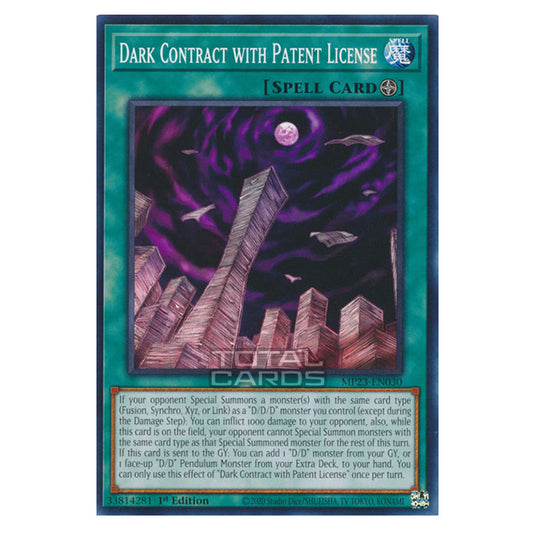 Yu-Gi-Oh! - Dueling Heroes - Dark Contract with Patent License (Common) MP23-EN030