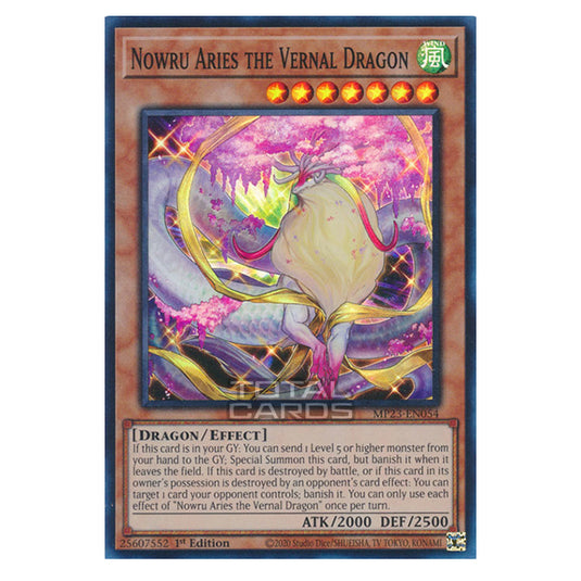 Yu-Gi-Oh! - Dueling Heroes - Nowru Aries the Vernal Dragon (Super Rare) MP23-EN054