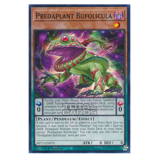 Yu-Gi-Oh! - Dueling Heroes - Predaplant Bufolicula (Common) MP23-EN070