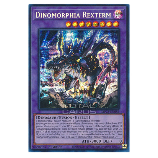 Yu-Gi-Oh! - Dueling Heroes - Dinomorphia Rexterm (Prismatic Secret Rare) MP23-EN082