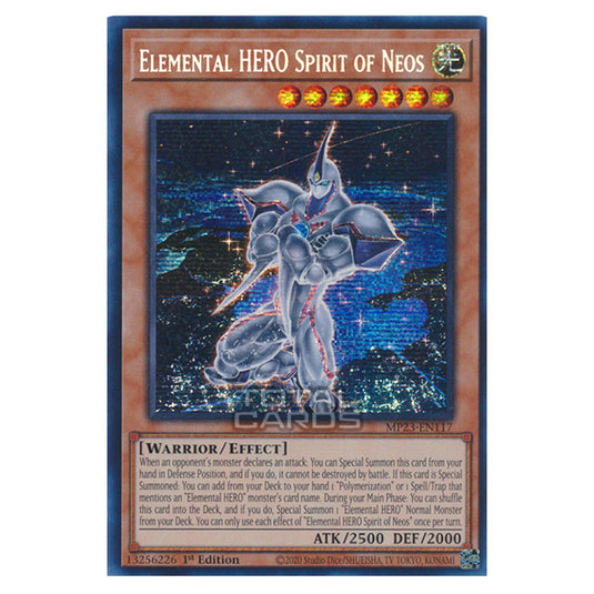 Yu-Gi-Oh! - Dueling Heroes - Elemental HERO Spirit of Neos (Prismatic Secret Rare) MP23-EN117