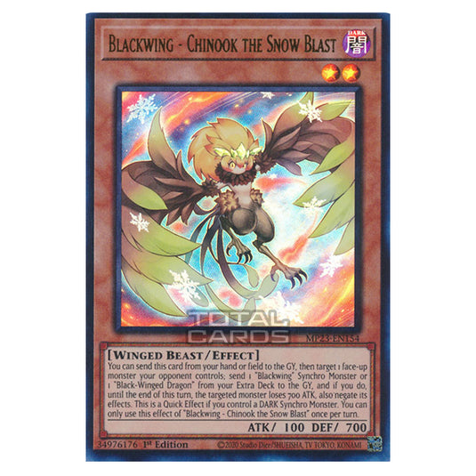 Yu-Gi-Oh! - Dueling Heroes - Blackwing - Chinook the Snow Blast (Ultra Rare) MP23-EN154